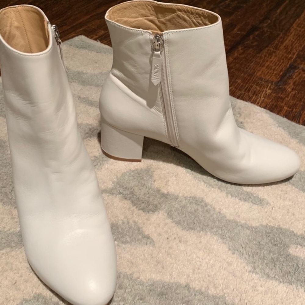 Schutz off white bootie